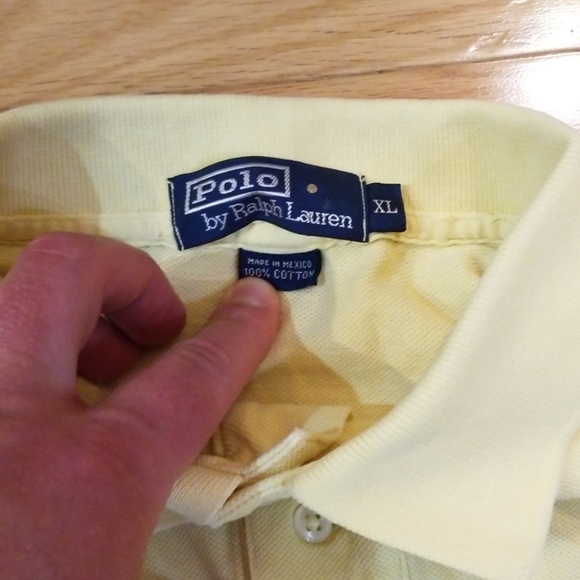 Polo Ralph Lauren Yellow Polo Shirt XL - Picture 5 of 6